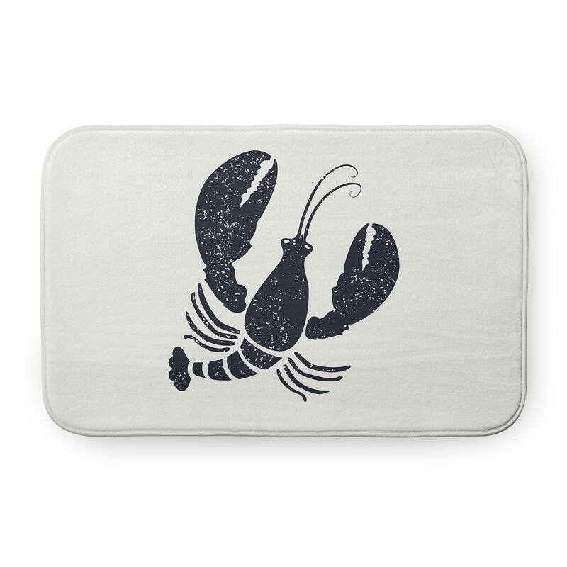 Lobster Bathmat - 24" x 17" - Shark Blue