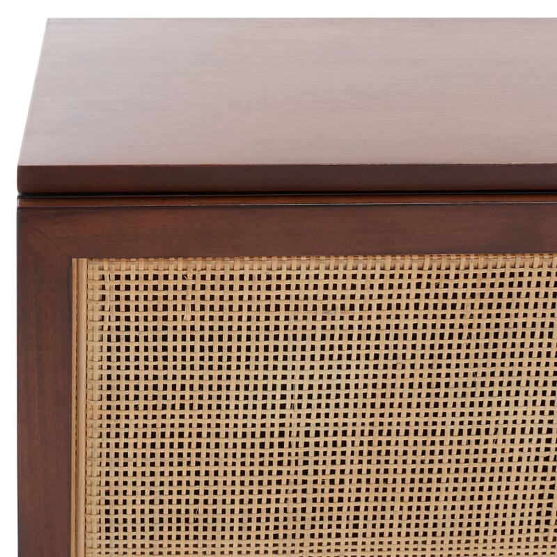 SAFAVIEH Tabetha 2-Shelf Rattan Sideboard - 54 In. W x 15 In. D x 33 In. H - 54Wx15Dx33H