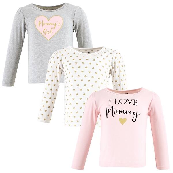 slide 1 of 1, Hudson Baby Infant Girl Long Sleeve T-Shirts, Girl Mommy 6-12 Months - Girl Mommy