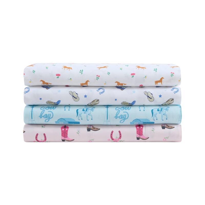 Wrangler Kids Printed Cozy Sheet Set