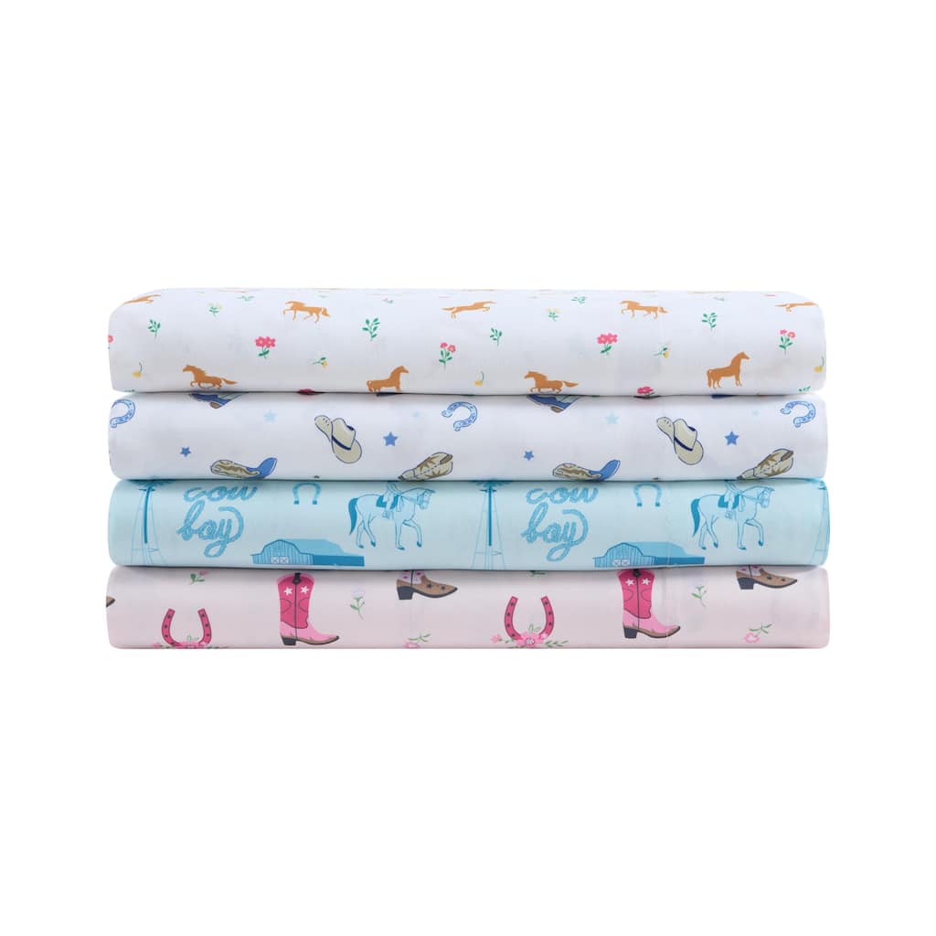 Wrangler Kids Printed Cozy Sheet Set