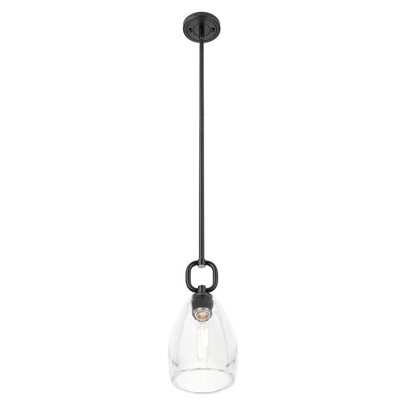 Innovations Lighting Downtown Urban - Hudson - 1 Light 6" Stem Hung Mini Pendant with Flute Shade