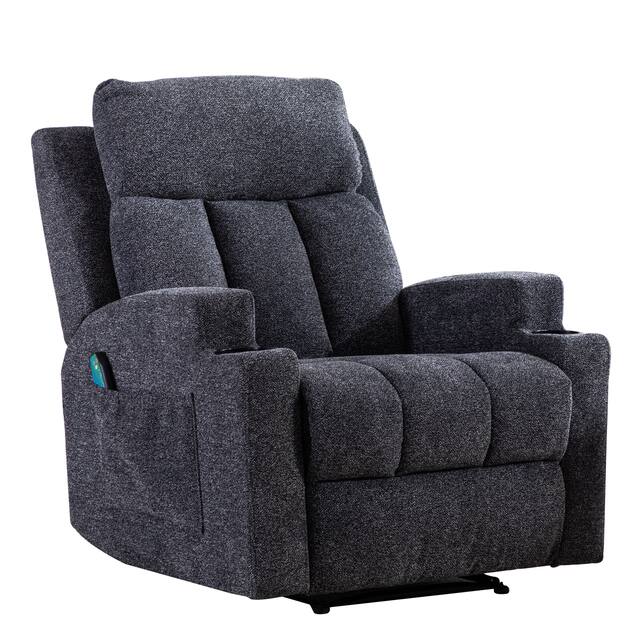 Massage Recliner Chair with Heat and Vibration Manual Sofa