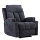 Massage Recliner Chair with Heat and Vibration Manual Sofa