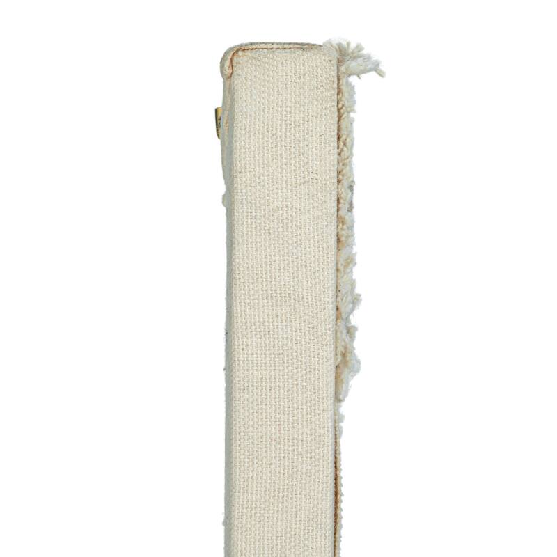 Cotton and Wool Patchwork Wall Hanging with Oak Wood Frame - 30.0"L x 1.1"W x 30.0"H