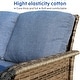 preview thumbnail 40 of 60, OVIOS 4-piece Water-Resistant Wicker Deep Seating Outdoor Sofa Set