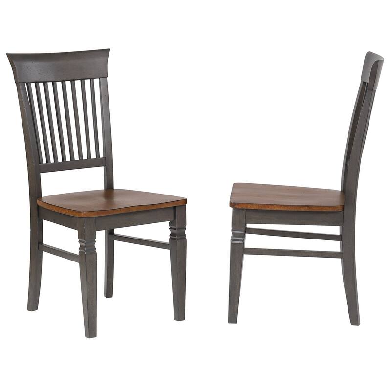 Expanding Dining Table Set - 6-8 Seater with Chairs & Buffet - Distressed Brown Wood Finish