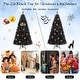 preview thumbnail 10 of 8, Gymax 6/7 FT Halloween Tree w/ 362/572 Branch Tips Frosted Pine