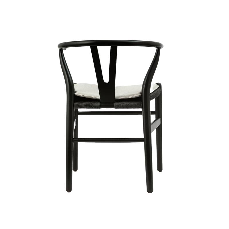 Soild Wood Weave Dining Chair Set of 2