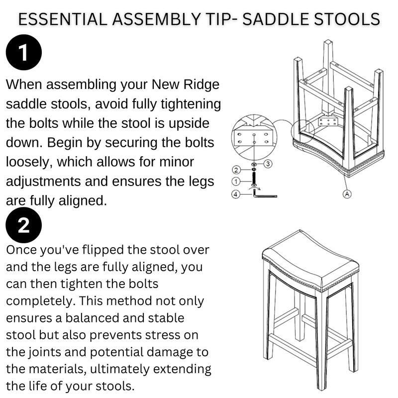 New Ridge Home Goods Julian Counter-Height Bar Stool with Gray Faux Leather Seat