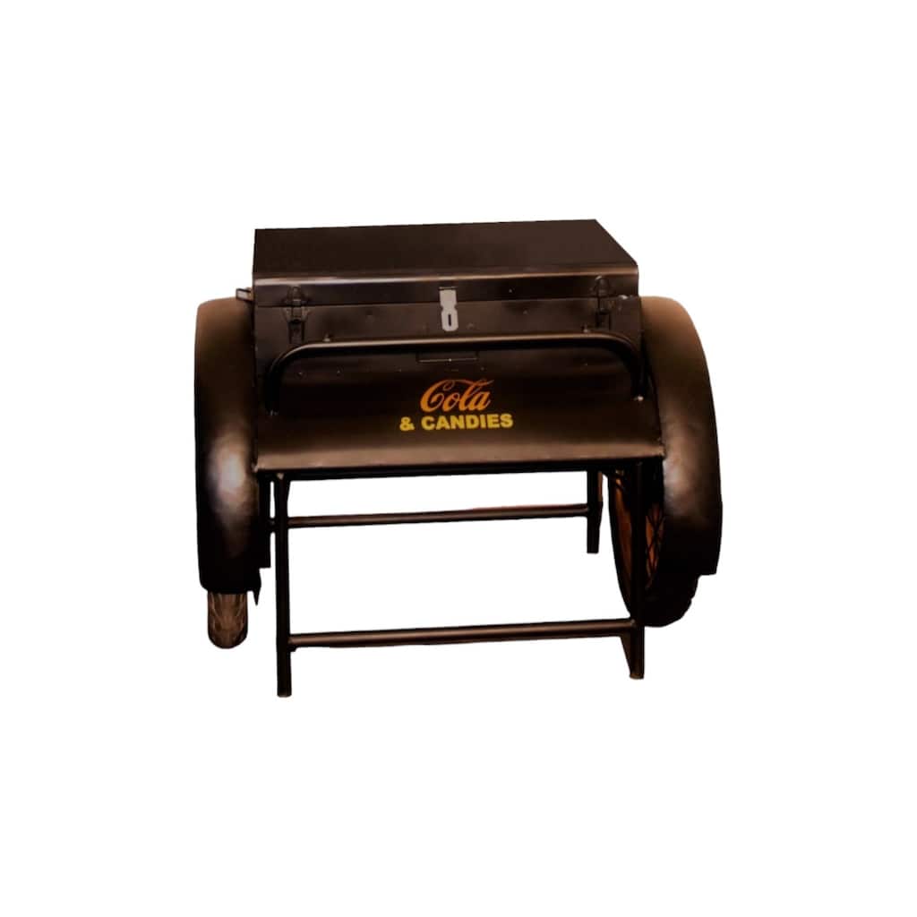 27 Inch Steel End Table for Living Room or Bedroom - 37.50” x 28” x 27”