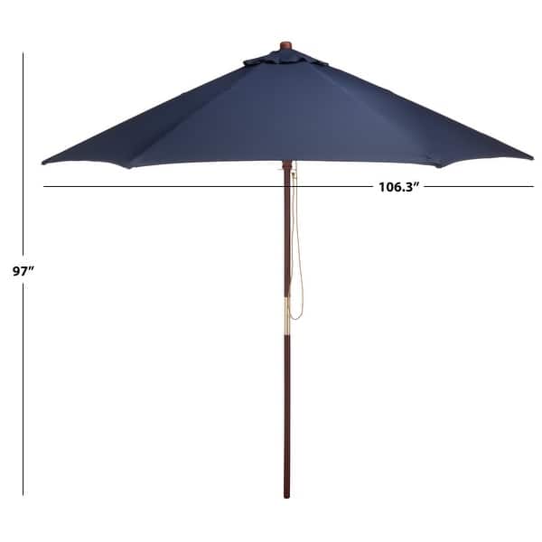 dimension image slide 4 of 5, SEI Furniture Casandra Round Ribbed Umbrella