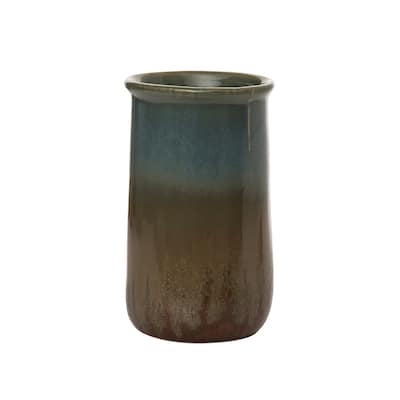 Transpac Ceramic 7.4 in. Earthy Utensil Holder - Multi