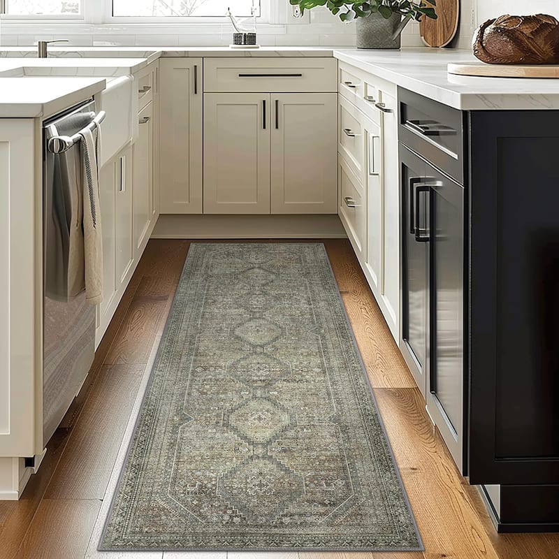 Mcow Low Pile Machine Washable Non-Slip Area Rug