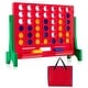 preview thumbnail 6 of 7, 2-in-1 Game Board Game 4-in-a-Row Connect Game Set w/ Carrying Bag Green