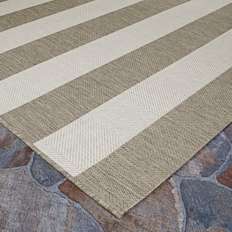 Dream Decor Rugs Hampton Striped Indoor Outdoor Area Rug