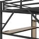 preview thumbnail 55 of 56, High Loft Bed Metal Bed Frame with Stairs Built-in Shelves and Wardrobe, Side Grid Rack, Light, Charging Station and Desk