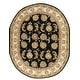 preview thumbnail 69 of 87, Nourison Hand-tufted Area Rug 7'6" x 9'6" Oval - Black - Oval