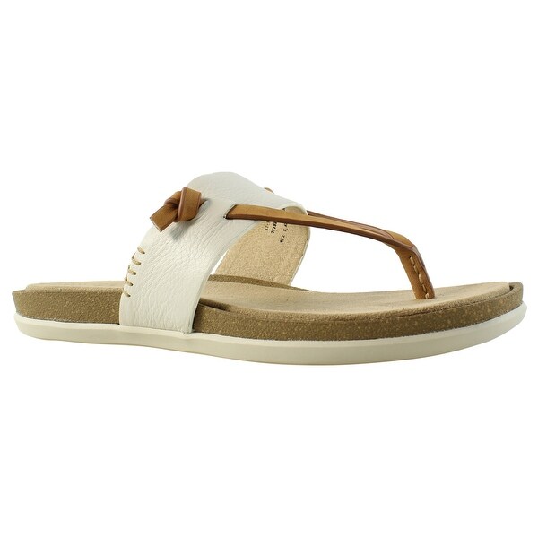 bass white sandals