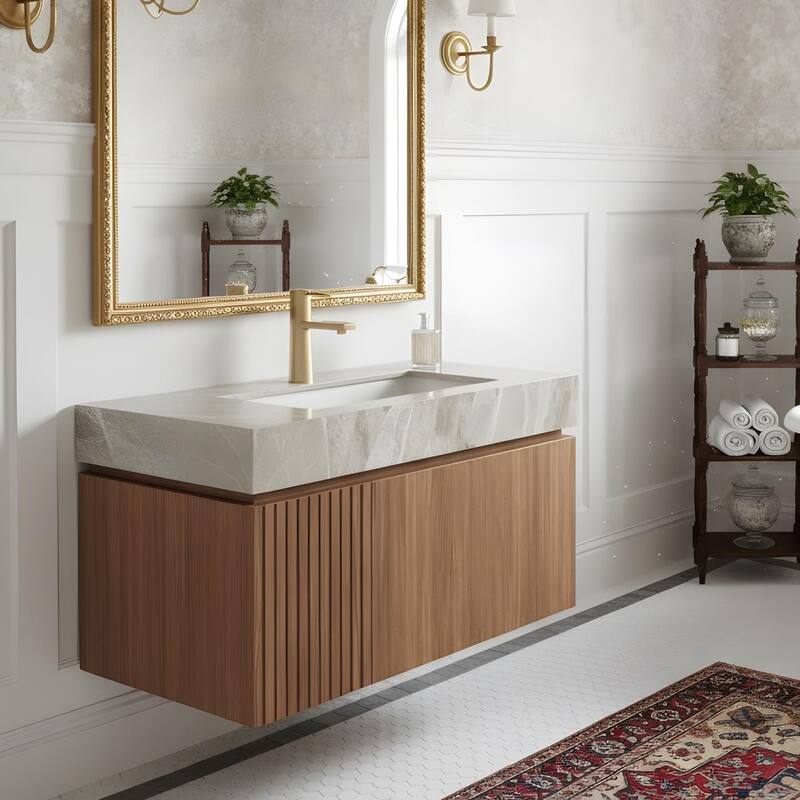 Floating Bathroom Vanity with 1 Pre-drilled Faucet Holes