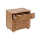 preview thumbnail 6 of 23, Christopher Knight Home - Modern Minimalist 23.62" Nightstand with Roller Glide Drawers & Solid Wood Legs, Versatile Home Use