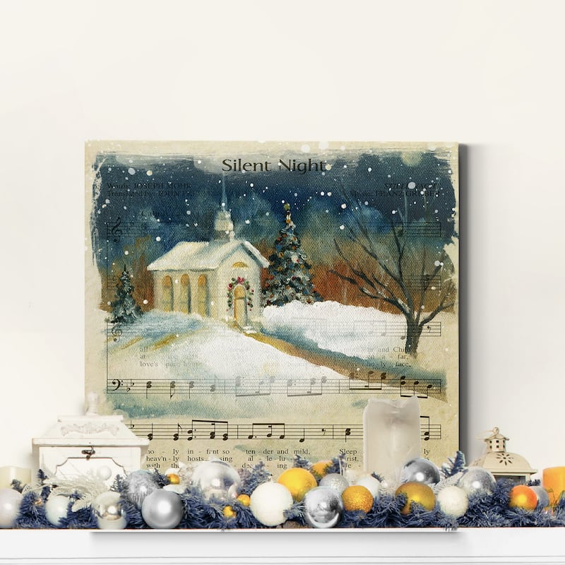 Silent Night-Premium Gallery Wrapped Canvas - Ready to Hang