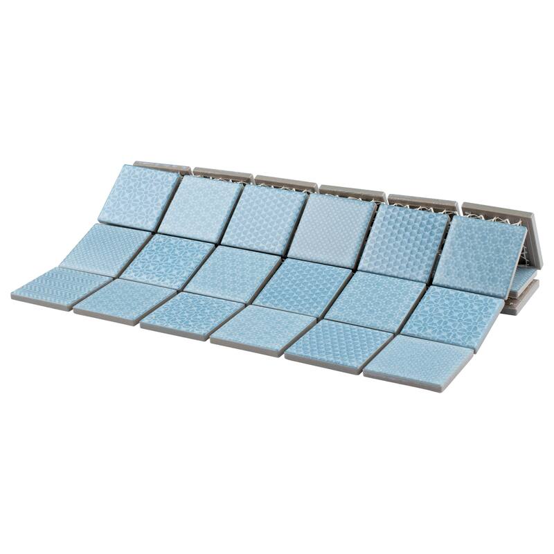 Merola Tile Celadon Aqua 11-5/8" x 11-5/8" Porcelain Floor and Wall Tile