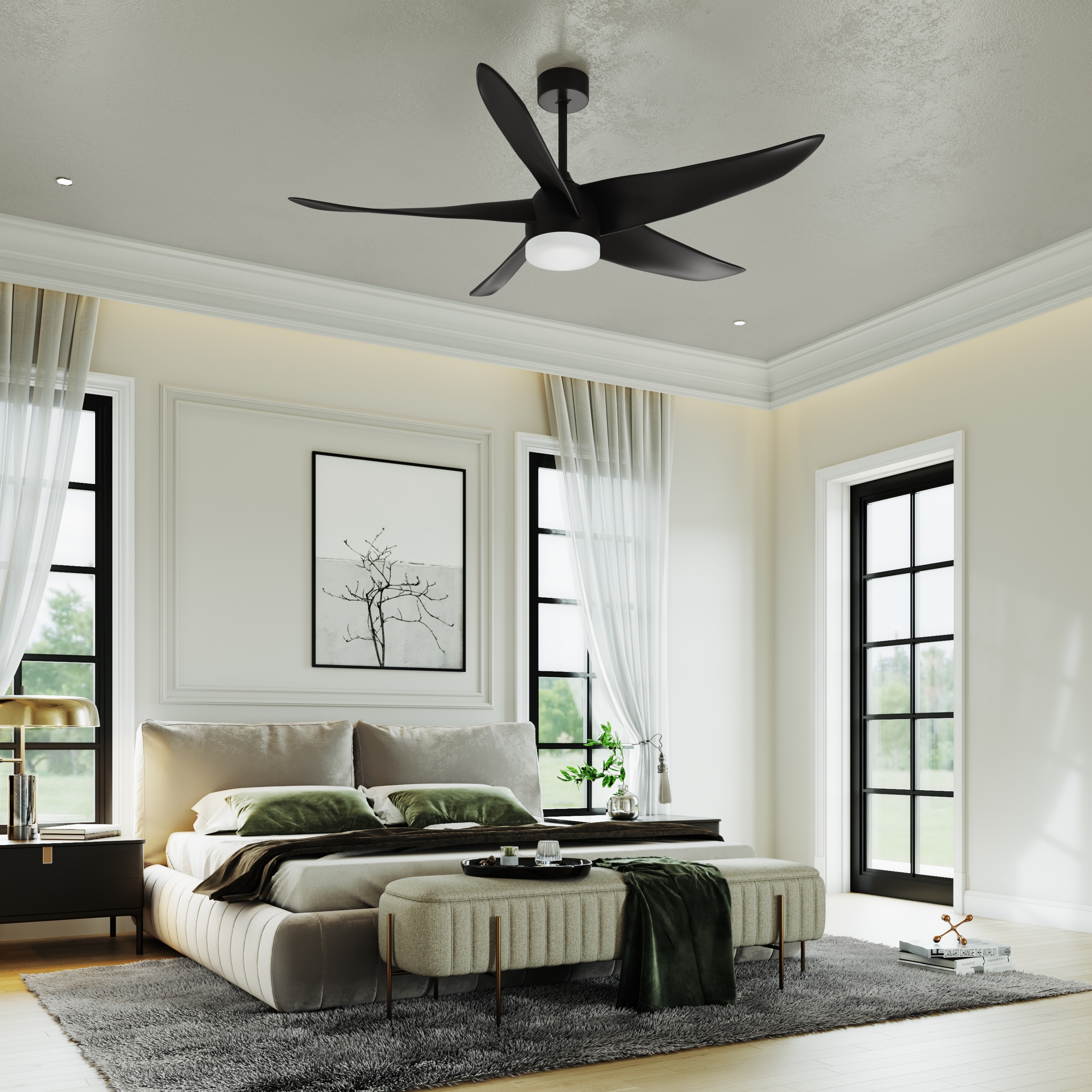 60 Inch Ceiling Fans with Integrated 