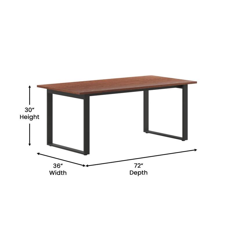 Commercial Conference Table with Laminate Top and U-Frame Base