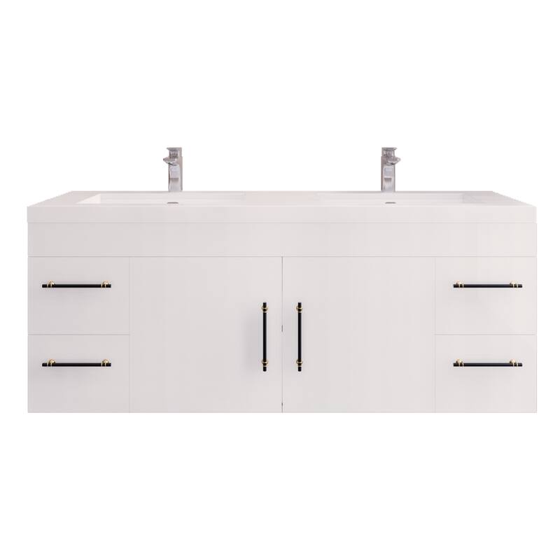 Eliza 60'' Wall Mounted Vanity with Double Sink