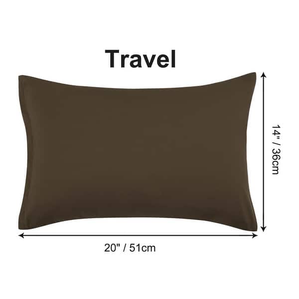 dimension image slide 10 of 39, 2 Pcs Zippered Pillowcases, Brushed Microfiber Pillow Case Cover