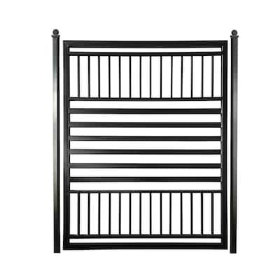 ALEKO Modern Yard Garden Barcelona Style Steel Pedestrian Gate Black