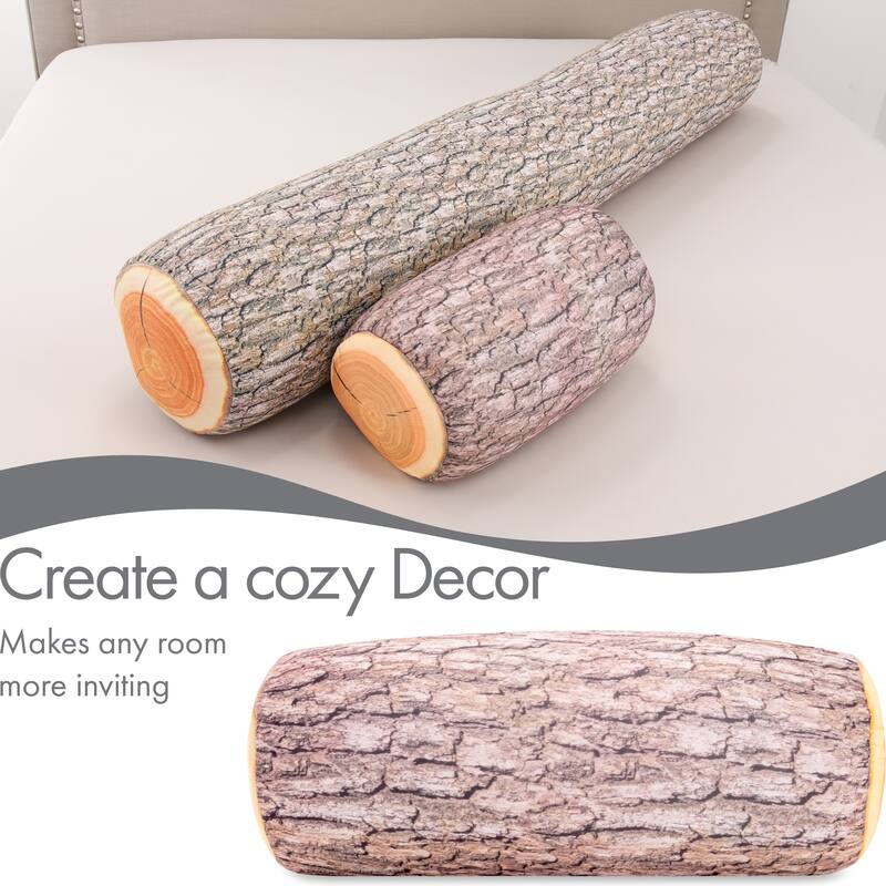 Log Cover Only - Body Pillowcase - Spandex/Nylon Blend for Silky Touch