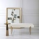 preview thumbnail 6 of 4, Uttermost Olivier White Bench