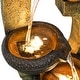 preview thumbnail 10 of 10, 40in Modern Indoor Water Fountain w/Lights Waterfall Feature for Home