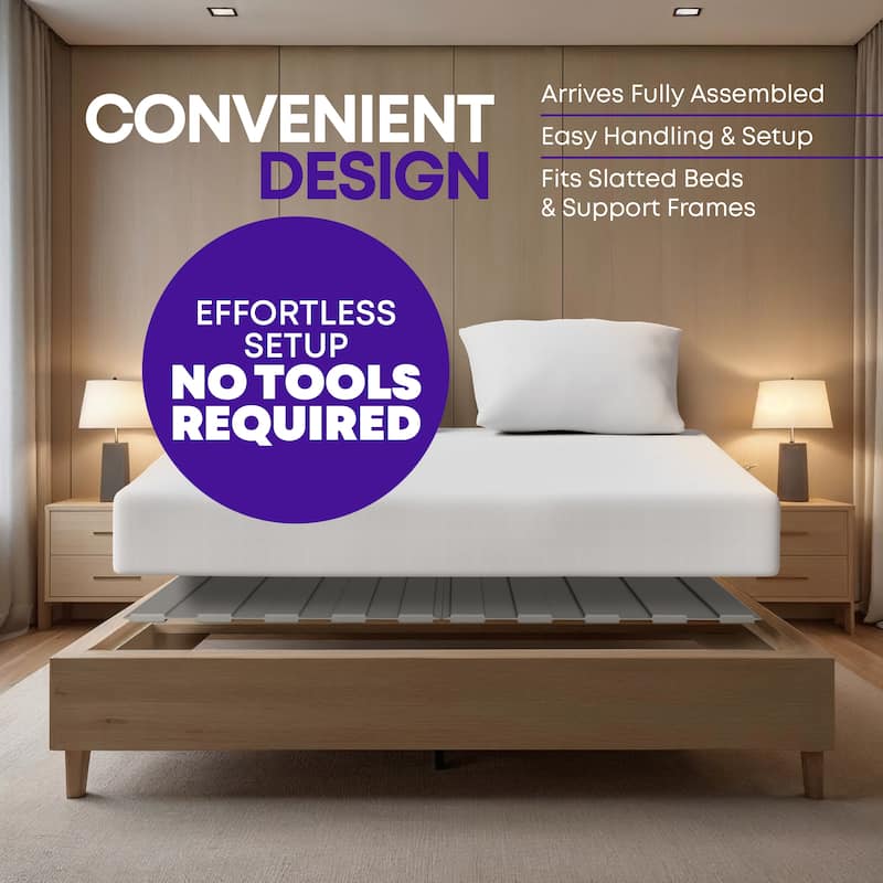 0.75" Vertical Heavy Duty Mattress Support Wooden Slats with Cover.