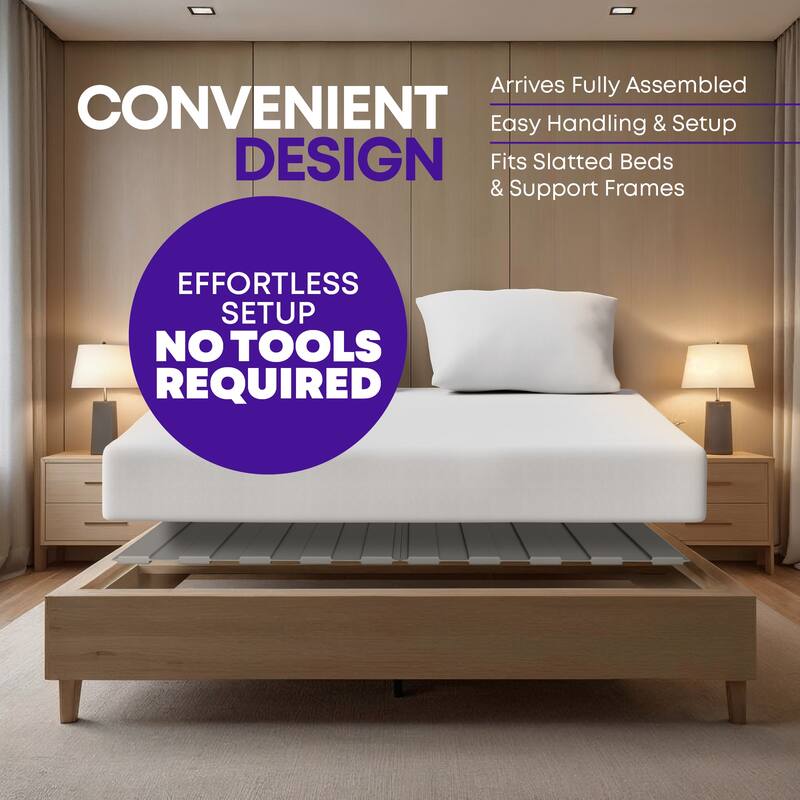 0.75" Vertical Standard Mattress Support Wooden Slats with Cover.