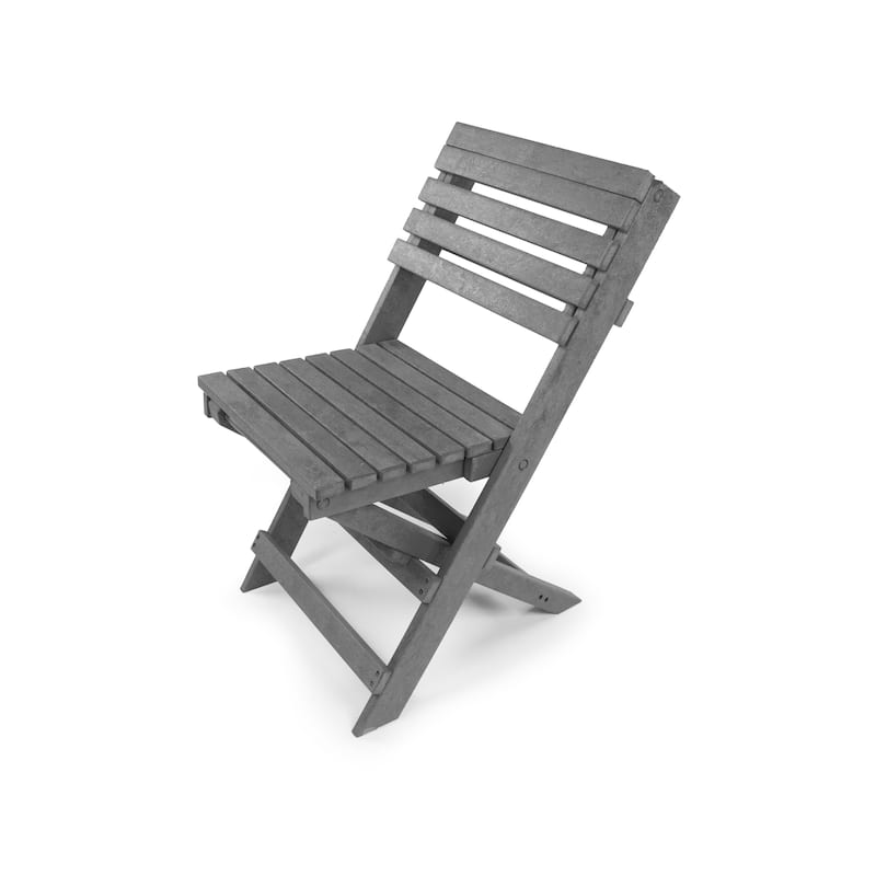 Las Cabos Fully Assembled All-Weather Recycled HDPE Outdoor Folding Bistro Chair