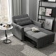 preview thumbnail 56 of 64, 3-in-1 Adjustable Sleeper Sofa Bed, Pull Out Chair Sofa, Convertible Folding Bed for Living Room 33.7'' x 73.6'' - Dark Grey