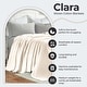 preview thumbnail 3 of 8, Superior Clara Cotton Textured Striped Lightweight Woven Blanket