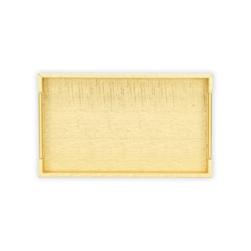 Lusan Faux Shagreen Tray with Handles