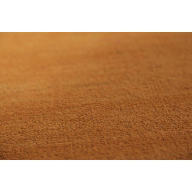 Modern Gold Gabbeh Oriental Rug Handmade Wool Carpet - 2'9" x 4'0"