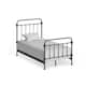 Giselle Victorian Iron Metal Bed by iNSPIRE Q Classic - Dark Grey - Twin