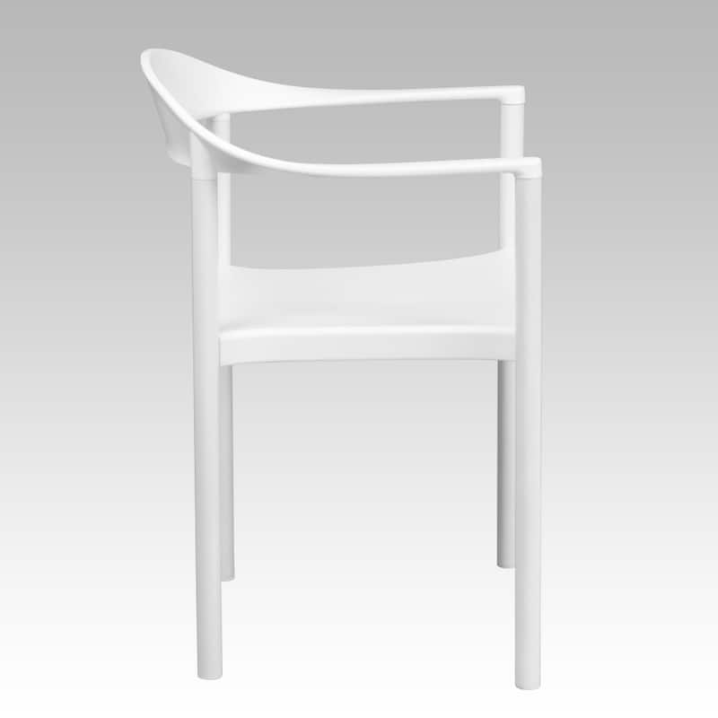 5 Pack 1000 lb. Capacity Plastic Cafe Stack Chair