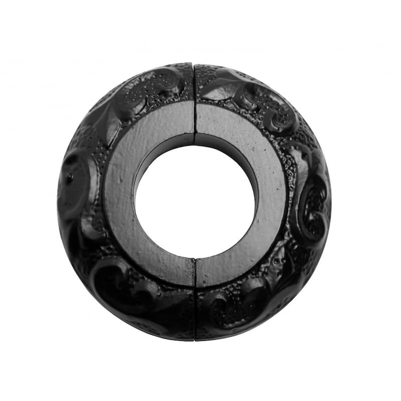 Black Aluminium Radiator Flanges Escutcheon Ring Plate 1.25 ID Rust Resistant Renovators Supply