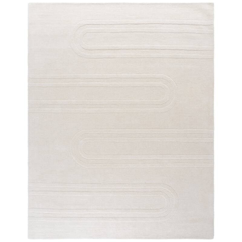 SAFAVIEH Handmade Mykonos Zduanida Modern Wool Rug - 8' x 10' - Ivory