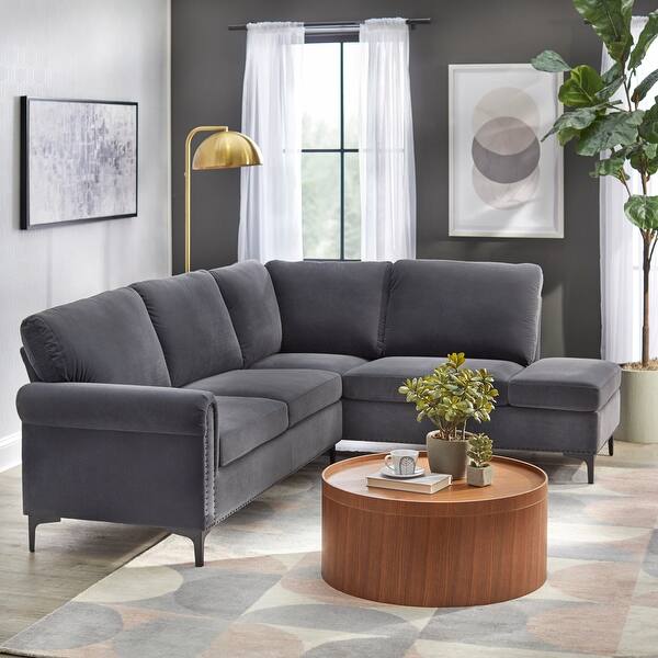 Shop Simple Living Orinda Sectional Sofa On Sale Overstock 26855794