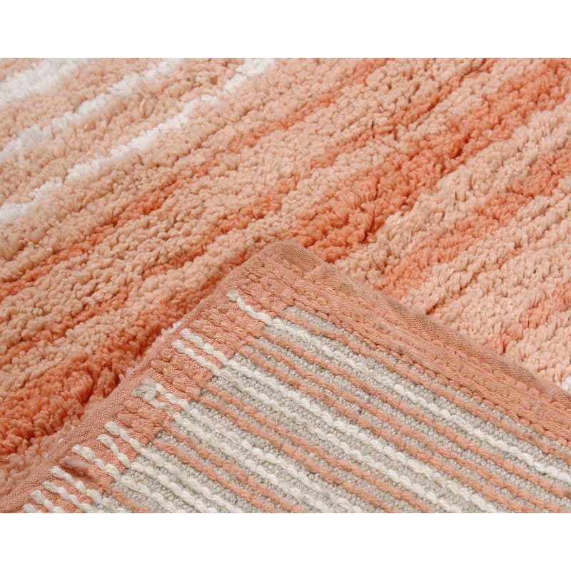 Gradiation Collection Absorbent Cotton Machine Washable Bath Rug