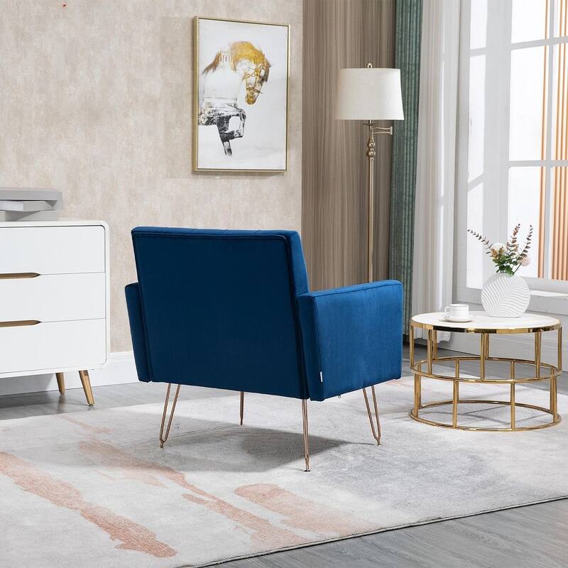 Modern Upholstered Velvet Accent Chair