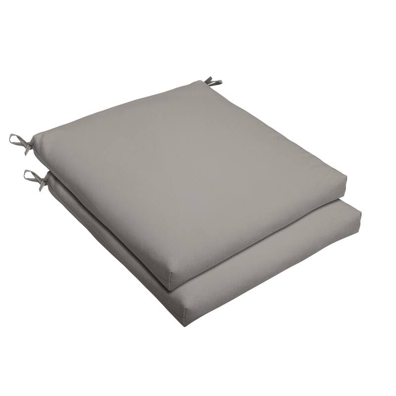 Sorra Home Outdoor Chair Cushion - Shadow - 20 in W x 20 in D x 2.5 in H